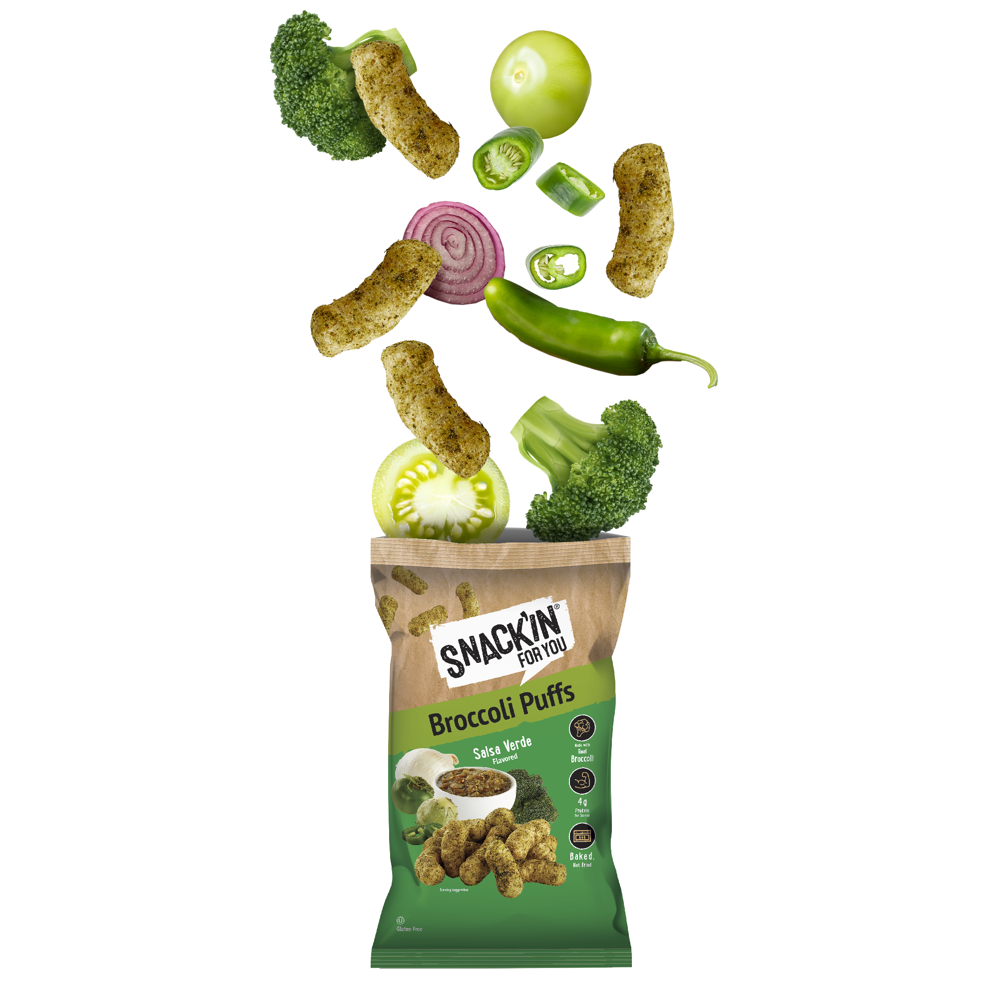 Broccoli Puffs Salsa Verde