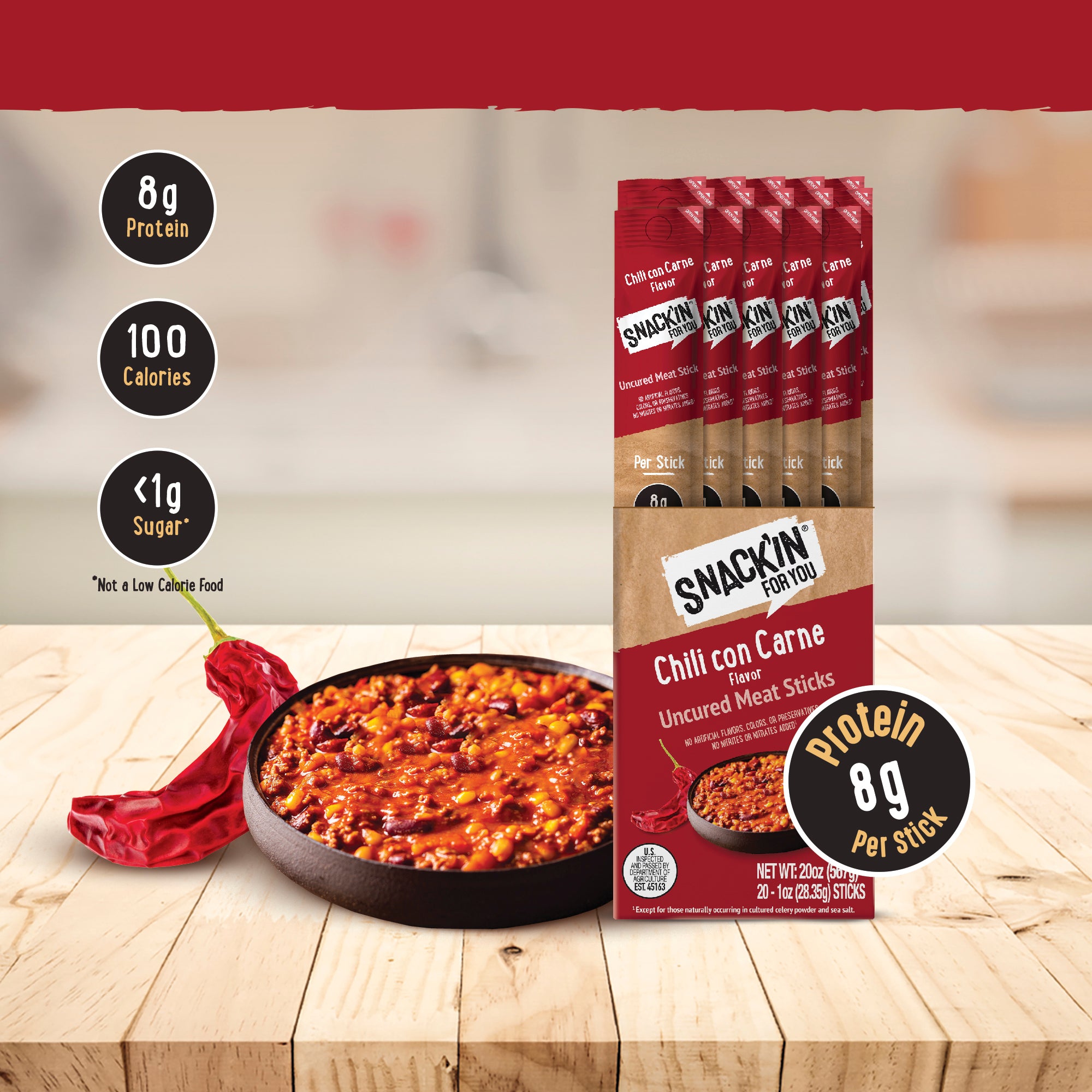 Meat Sticks Chili con Carne